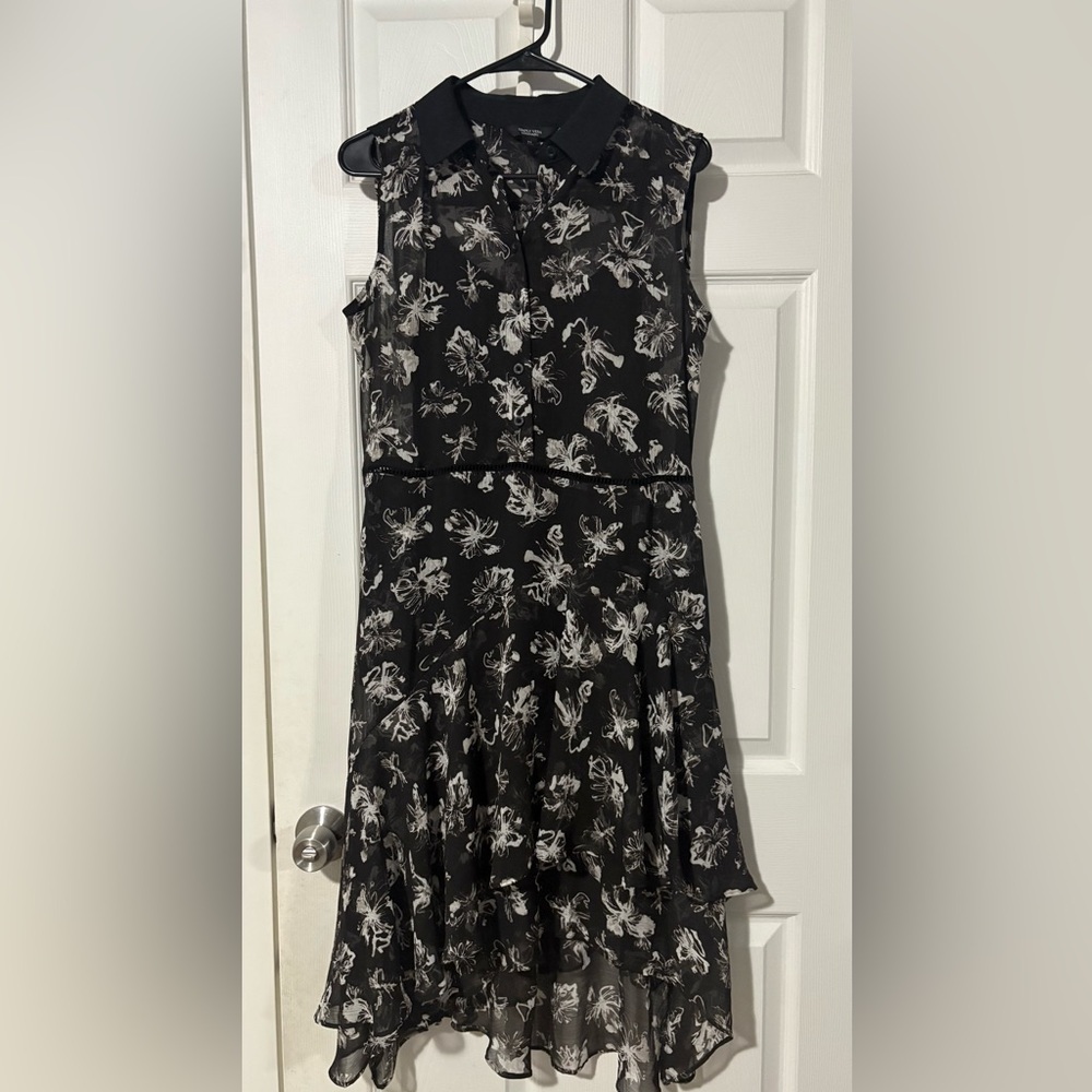 Simply Vera Vera Wang Monochrome Floral Midi Dress
